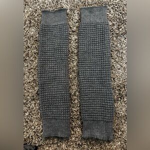 Gray Knit Leg Warmers